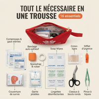 Contenu de la trousse de premiers secours pour chien AltoCanin — 16 essentiels